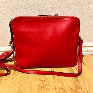 Stylish Banana Republic Red Leather Bag